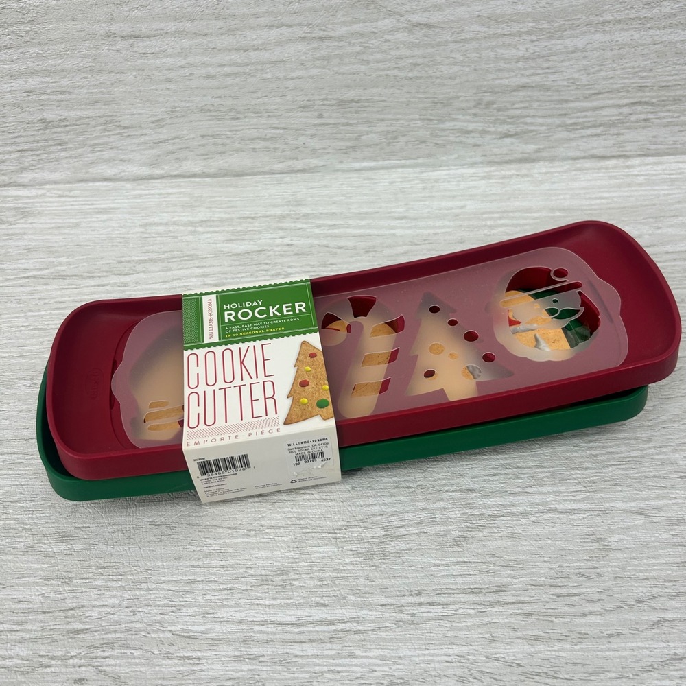 Williams Sonoma‎ Holiday Rocker Cookie Cutter Set Festive Shapes NWT